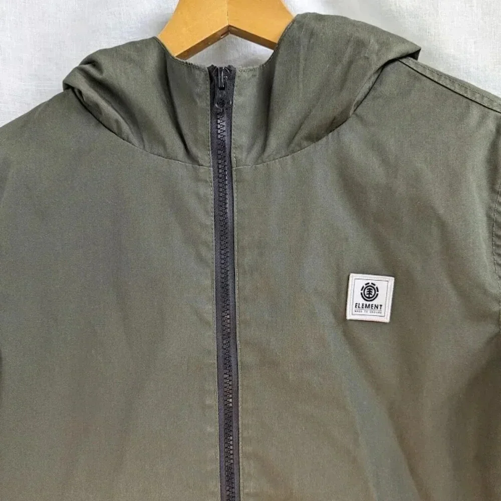 Element Wolfeboro collection jacket hunter green, wind breaker, youth XL, mens S